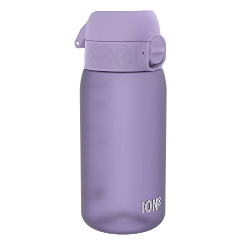 Ion8 Botella de agua para niños a prueba de fugas, sin BPA, 350 ml (12 oz), morado claro 2.0